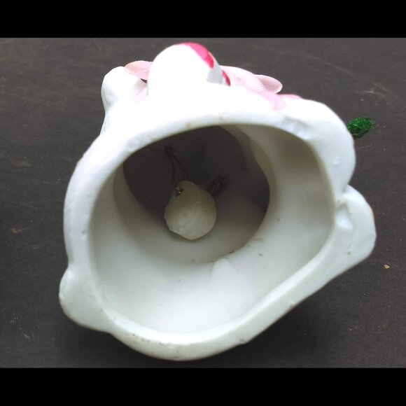 Vintage BOA Christmas Porcelain Chime Bells Ringers Ornaments Snowman and Bear - Picture 4 of 10